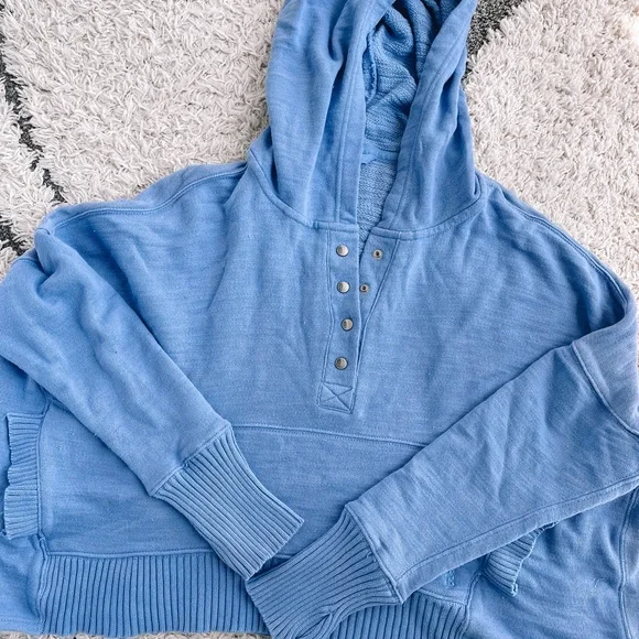 FREE PEOPLE Solid Honey Dove Pullover in African Violet S - Picture 6 of 6